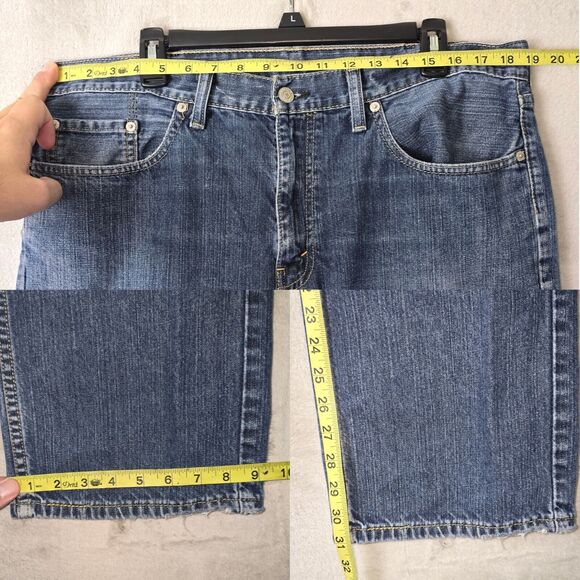 Levis 559 Jeans Mens Size 38x32 (38x31) Blue Relaxed Straight Med Wash Cowboy - Picture 13 of 13